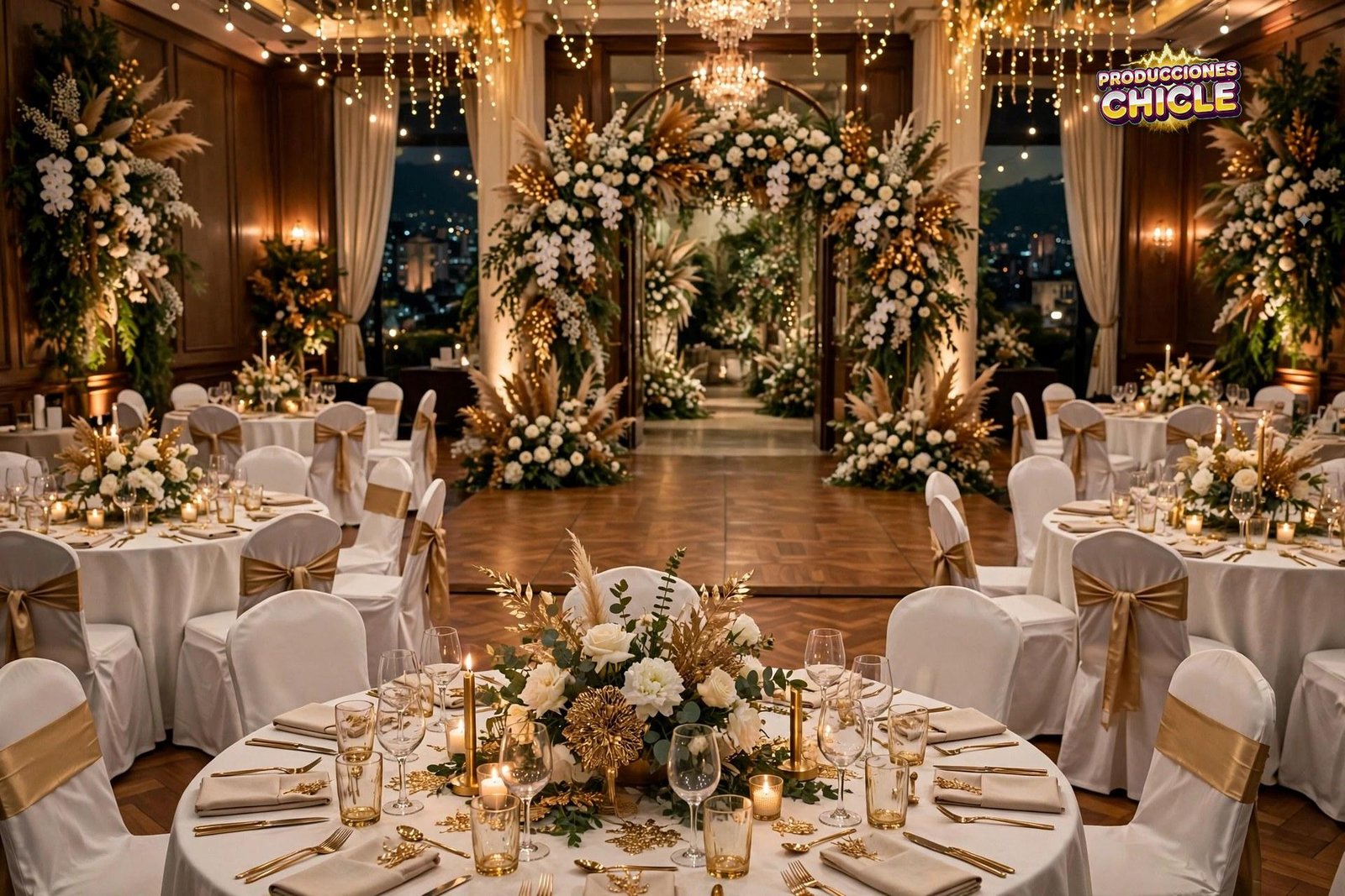 Decoración elegante para bodas