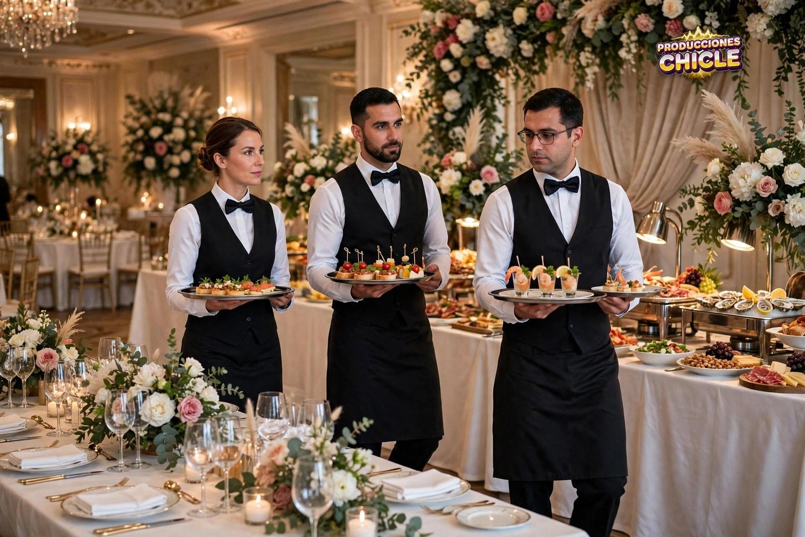 Meseros profesionales para tu evento