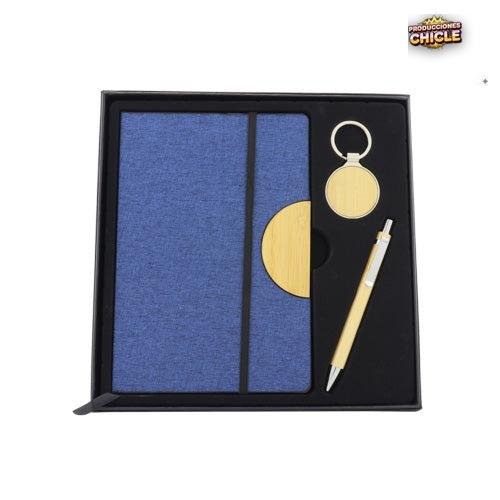 Set elegante de regalo corporativo — merchandising Producciones Chicle